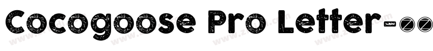 Cocogoose Pro Letter字体转换
